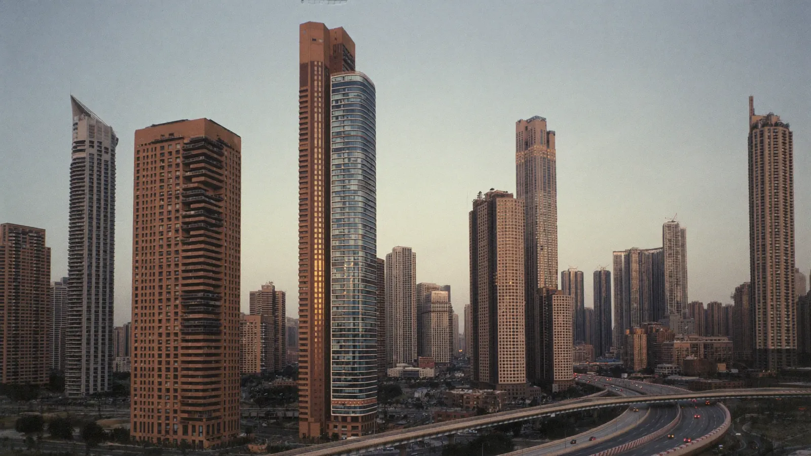 Residential streets and buildings in Barsha Heights, Dubai, served for AC repair